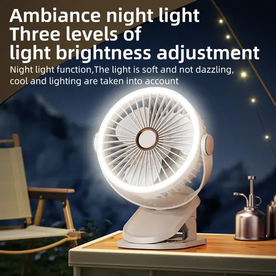 Multi-functional Circulating Fan With Clip 3-in-1 Turbo Fan Electric High-speed Clip Fan 100 levels of free adjustment Mini Fan