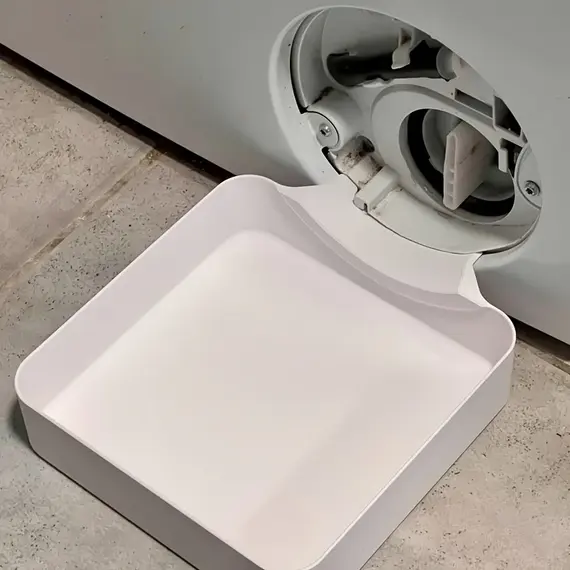 Washing Machine Drainage Tray, Water Catch Tray for Lint Filter Cleaning, Portable Anti-Spill Water Pan for Home Laundry Room