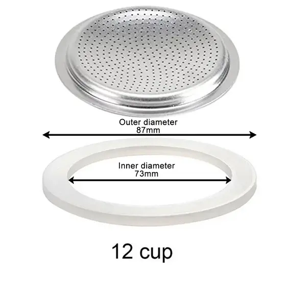 1 Set Coffee Gasket Seal for Coffee Espresso Moka Stove Pot Top Silicone Rubber Seal Espresso Makers Coffee Parts