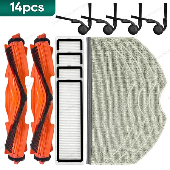 Compatible for Xiaomi Robot Vacuum S40 / OV81 Accessories Main Brush Hepa Filter Mop Cloth Replacement Parts