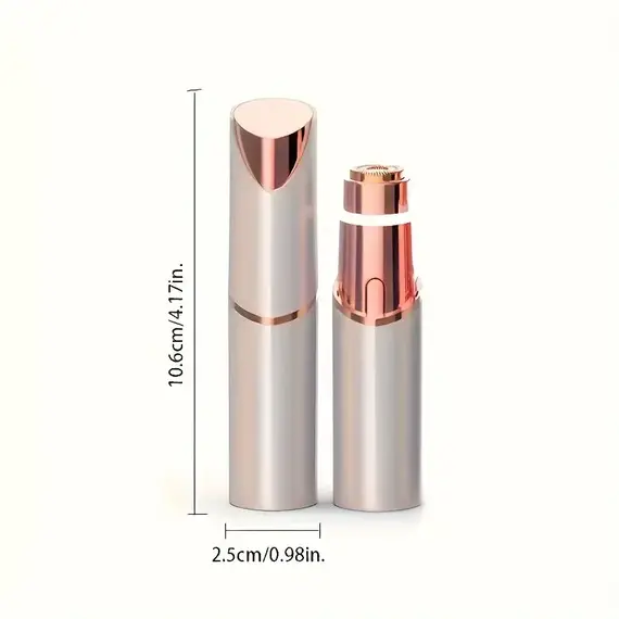 2-in-1 Facial and Eyebrow Trimmer, USB Charging Hair Removal Device, Women's Lipstick Shaver, Suitable for Face, Lips, and Body