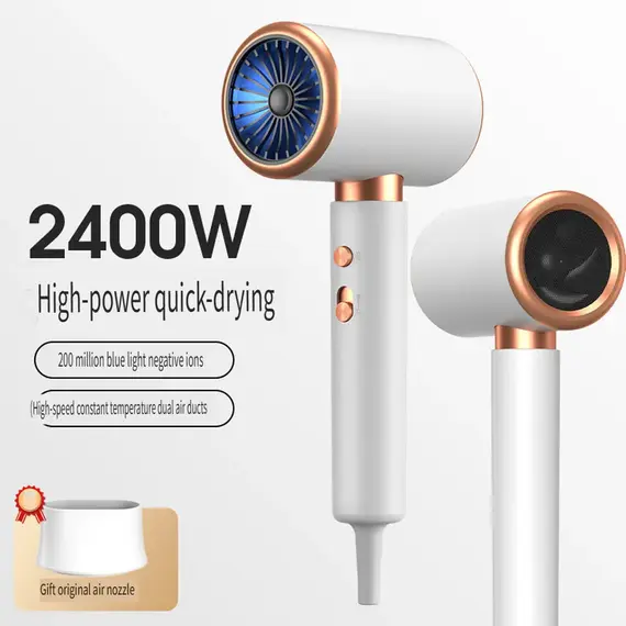Negative Ion Blow Dryer 3rd Gear Professional Hair Dryer with Hot Cold Wind Air Brush Function Strong Power Salon Tool