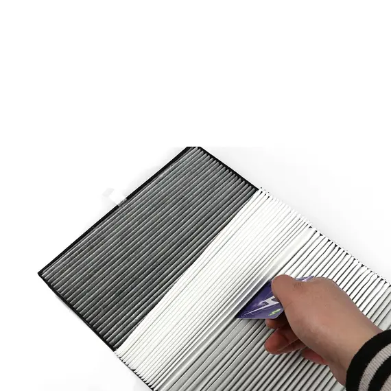 DIY Generic 300*1200mm Hepa Filter Paper with Folds 20mm Screen Homemade Car Air Purifier Air Conditioning Dust Net Cotton Pm2.5