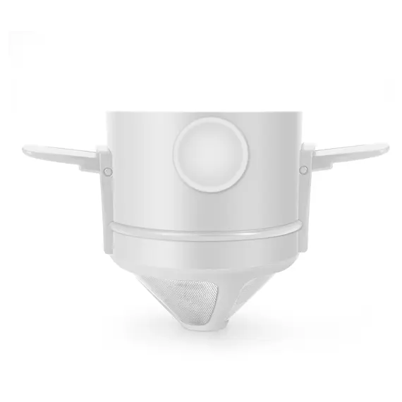 Folding Portable Hand Brewed Coffee Dripper Cone, for Drip Coffee and Tea with Stainless Steel Holder, No Filter Paper Ultra Fin