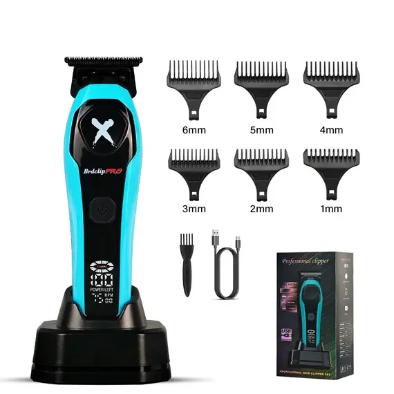 BRDCLIP Hair Clippers Rechargeable Clippers Barber Adjustable Hair Cut Machine Cordless LED Display Clippers Set BRD-619 BRD-339