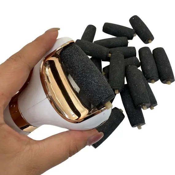 10 Pcs Foot Care Tool Heads Pedi Hard Skin Remover Refills Replacement Rollers For Scholls File