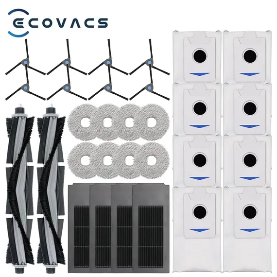 Ecovacs Deebot X2 Omni / X2 Pro / X2 Robot Vacuum Accessories Roller Main Side Brush Hepa Filter Mop Cloth Dust Bag Parts
