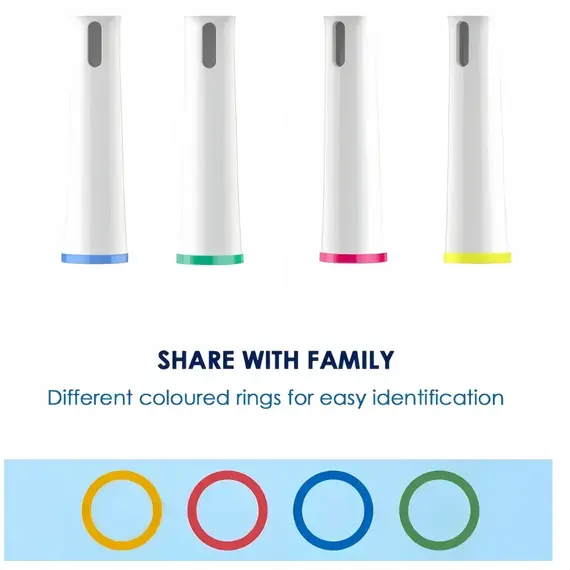 4-24pcs Dual Clean Replacement Brush Head Compatible with OralB Electric Toothbrushes Fit 100 500 1000 2000 3000 5000 6000 7000