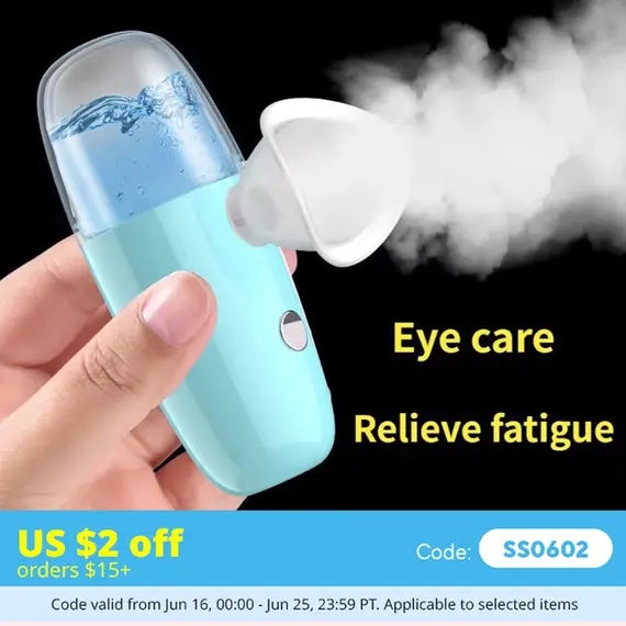 Eye Moistener Nano Spray Glasses Dry And Astringent To Relieve Fatigue Portable Usb Charging Eyewash Dry Eye Atomization