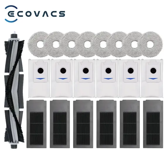 Ecovacs Deebot X2 Omni / X2 Pro / X2 Robot Vacuum Accessories Roller Main Side Brush Hepa Filter Mop Cloth Dust Bag Parts