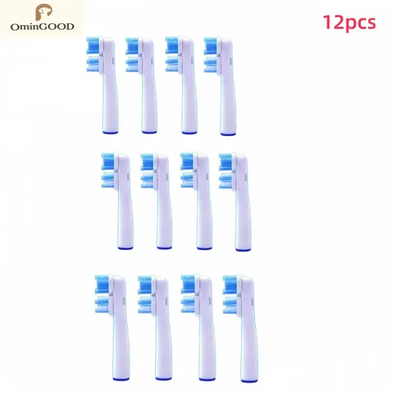 4-24pcs Dual Clean Replacement Brush Head Compatible with OralB Electric Toothbrushes Fit 100 500 1000 2000 3000 5000 6000 7000