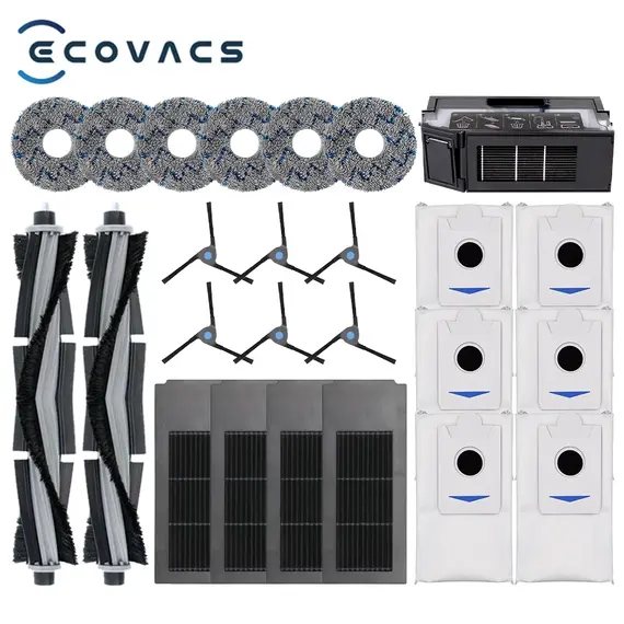 Ecovacs Deebot X2 Omni / X2 Pro / X2 Robot Vacuum Accessories Roller Main Side Brush Hepa Filter Mop Cloth Dust Bag Parts