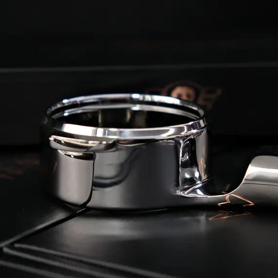 MISCHIEF Black Bottomless Handle Protafilter 2 Ears 58mm Stainless Steel Bottomless Coffee Portafilter for E61 GROUP
