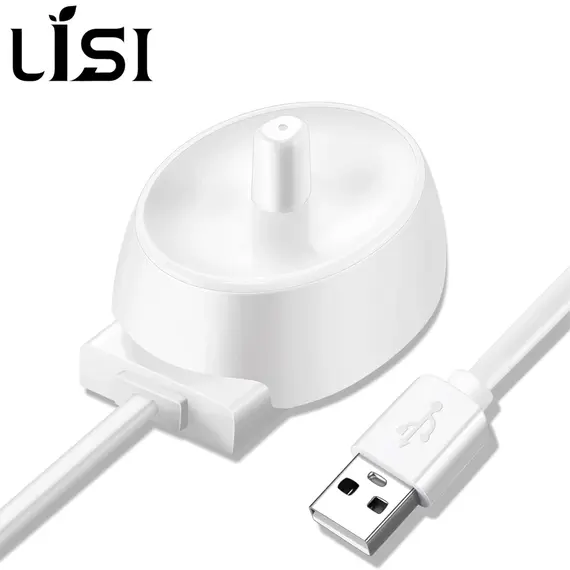LISI USB Charger Base Fit for Oral B Electric Toothbrush Safe Reliable Portable Waterproof Inductive Charging Base for Travel