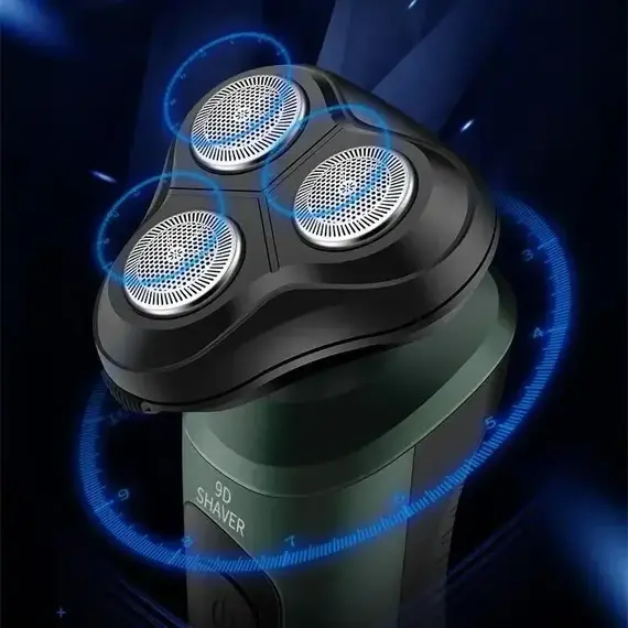 New 9D Electric Shaver for Men USB Car-mounted High-power Full-body Wash Beard Knife Four-in-one Rechargeable Razor