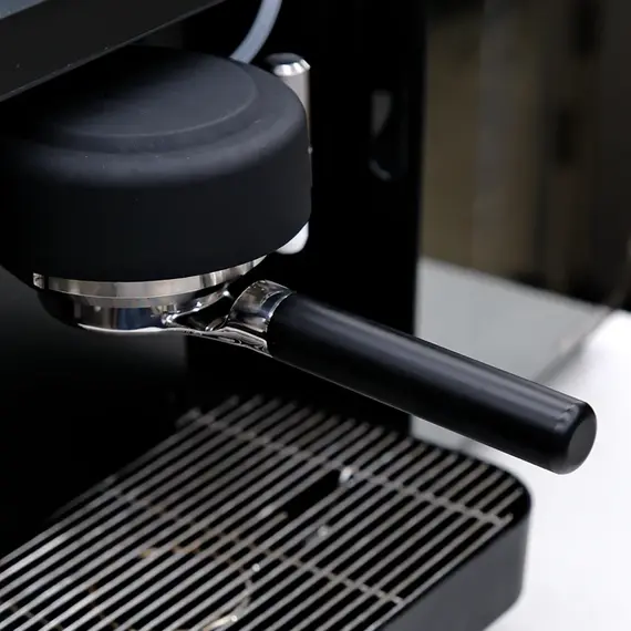 MISCHIEF Black Bottomless Handle Protafilter 2 Ears 58mm Stainless Steel Bottomless Coffee Portafilter for E61 GROUP