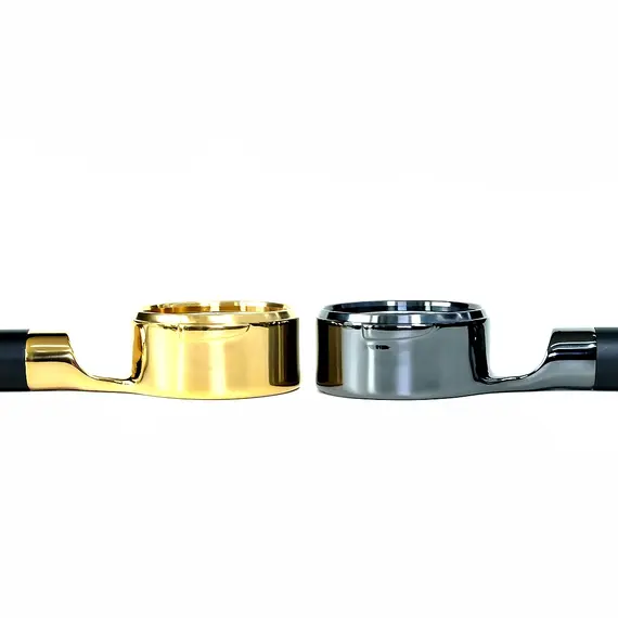 MISCHIEF Black Bottomless Handle Protafilter 2 Ears 58mm Stainless Steel Bottomless Coffee Portafilter for E61 GROUP
