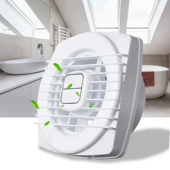 220V 4/6/7inch 110/150/180mm Silence Ventilating Strong Exhaust Extractor Fan for Window Wall Bathroom Toilet Kitchen Mounted
