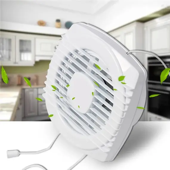 220V 4/6/7inch 110/150/180mm Silence Ventilating Strong Exhaust Extractor Fan for Window Wall Bathroom Toilet Kitchen Mounted