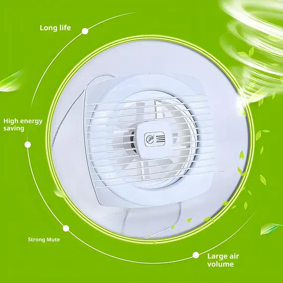 220V 4/6/7inch 110/150/180mm Silence Ventilating Strong Exhaust Extractor Fan for Window Wall Bathroom Toilet Kitchen Mounted