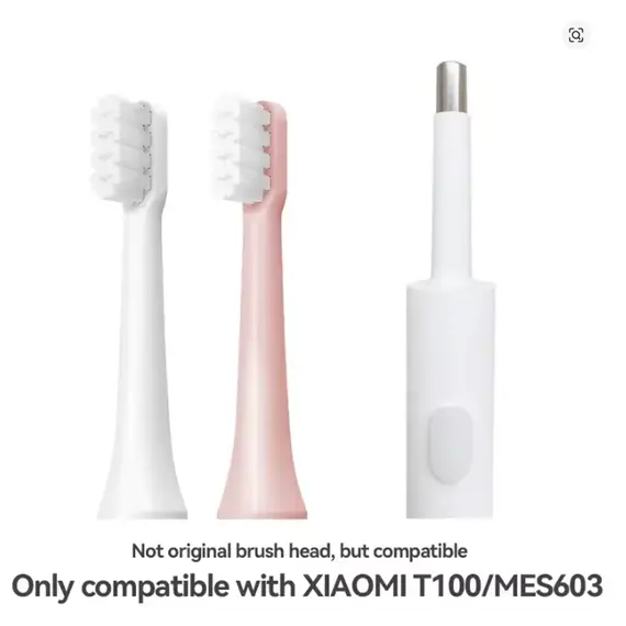 With Cover 4-8 Pcs Replacement Brush Heads For MIJIA T100 Mes603 Electric Toothbrush Vacuum DuPont Soft Bristle Suitable Nozzles