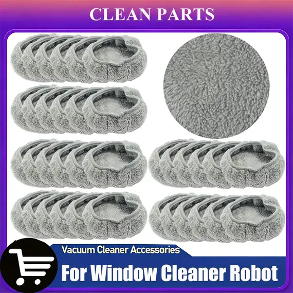 Accessories Microfiber Cleaning Rag For Window Cleaner Robot 188168 Universal Round Robot Vacuum Cleaner Towel Dust Cloth