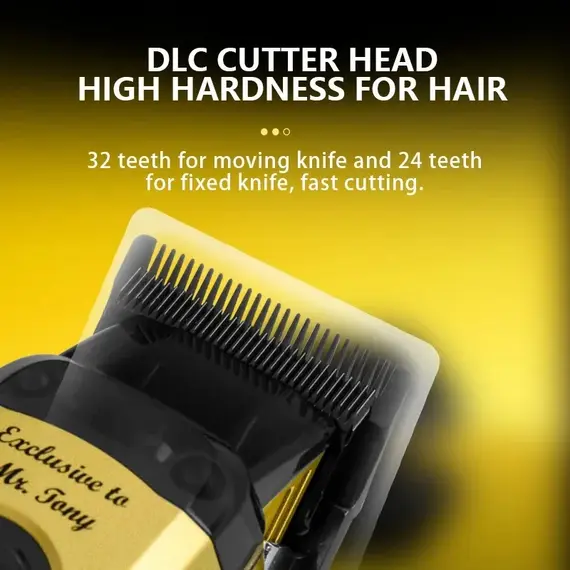 Kemei Professional Brushless Motor Hair Clippers 11500RPM Cordless Barber Electric Hair Trimmer DLC-Blade Hair Cutting Machine