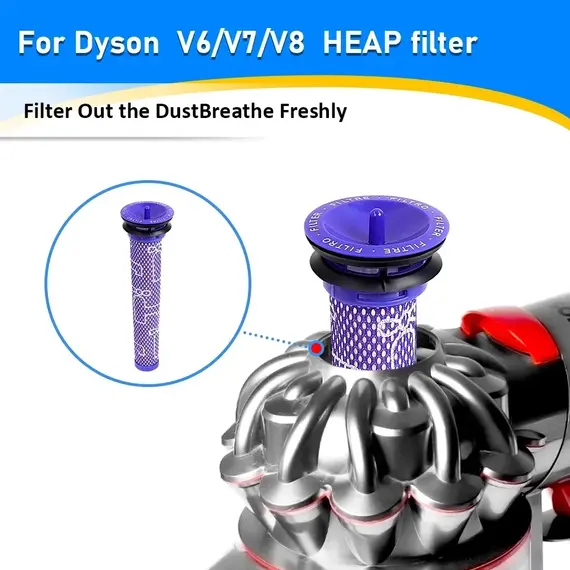 Pre Filter Post Filter Kit Attachment for Dyson V7 V8 Cordless Vacuum Cleaner Filter Spare Parts Replacement Accessories Parts