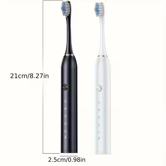 New 2026 Sonic Electric Toothbrush Adult Timer Brush 5 Mode USB Charger Rechargeable Tooth Brushes Replacement Heads Set