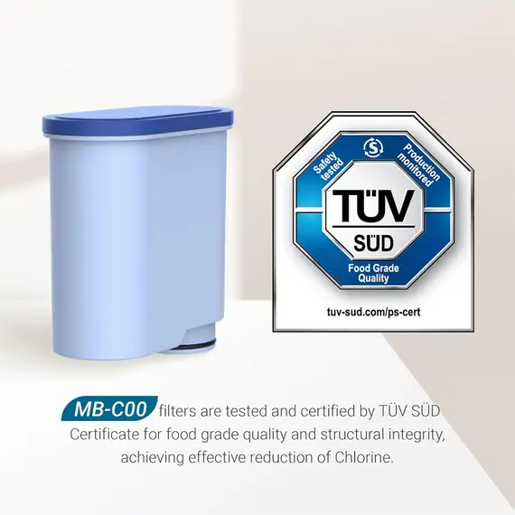 Compatible with Philips® AquaClean® CA6903/10 CA6903/22 CA6903 Limescale Filter, Reduces Limescale Content in Water