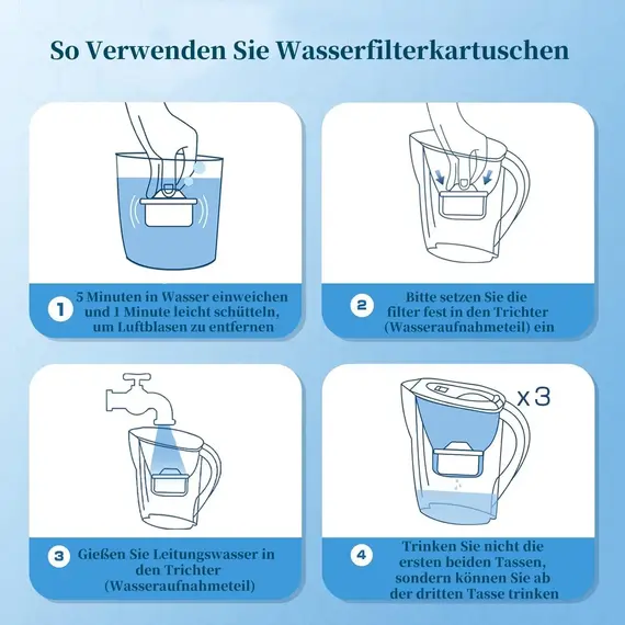 2/4/6pcs Water Filter Cartridges, Compatible with Brita® Maxtra+® Plus, Maxtra Pro® All-in-1 Water Filter, Brita® Mavea® Maxtra+