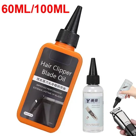 Hair Trimmer Blade Oil 60/100ml Electric Clipper Shaver Maintenance Oil Lubricant Prevent Rusting Sewing Hair Salon Clipper Oil