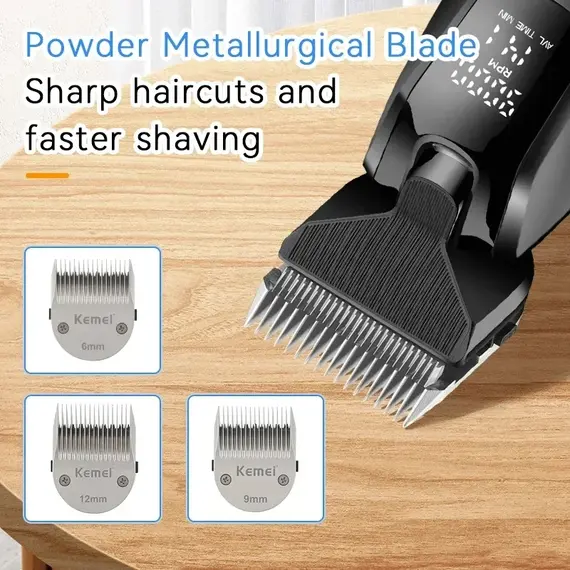 Kemei 1857 Professional Pet Dog Grooming Clipper Electric Rechargeable Cat Hair Shaver Dog Hair Trimmer 10W Animal Hair Clipper