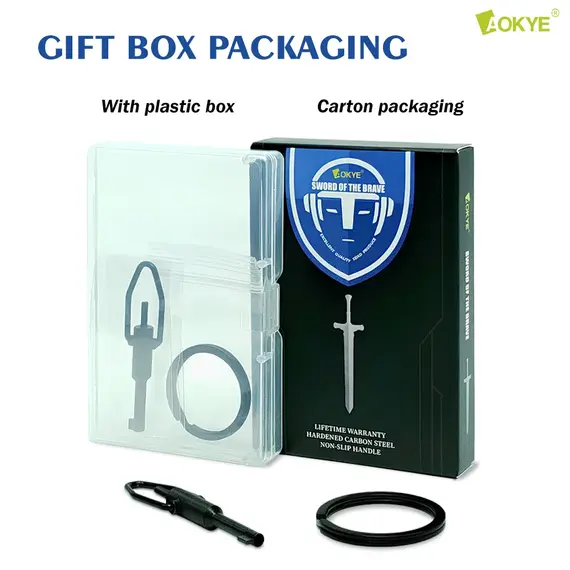 AK-03B Mini Restraint Tool, Short Version, Made of High Carbon Steel, With Key Ring, Compatible With Most Standard Restraints