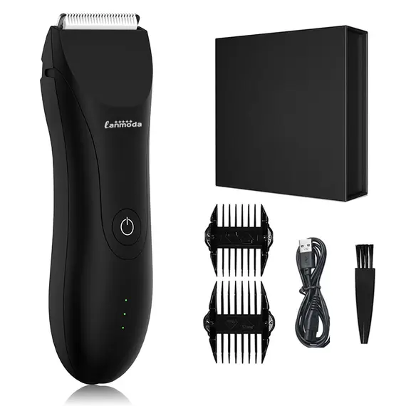 Electric Shaver Clipper for Men Hair Cutting Machine Body Groin Hair Trimmer Waterproof Shaver Groomer for Pubic Hair Manscaping