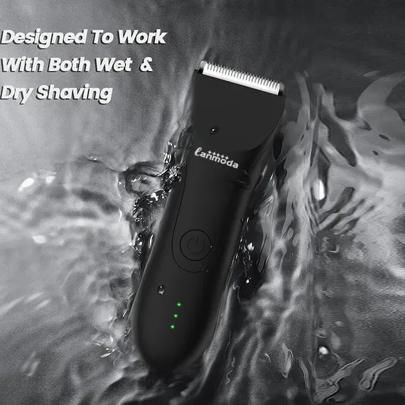 Electric Shaver Clipper for Men Hair Cutting Machine Body Groin Hair Trimmer Waterproof Shaver Groomer for Pubic Hair Manscaping