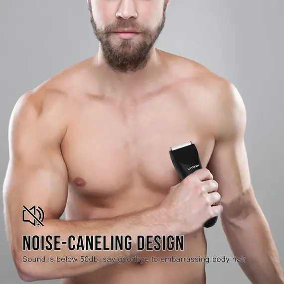 Electric Shaver Clipper for Men Hair Cutting Machine Body Groin Hair Trimmer Waterproof Shaver Groomer for Pubic Hair Manscaping