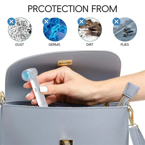 4 Pcs Compatible with Oral B Electric Toothbrush Heads Dustproof Covers, Brush Head Protective Cover Caps for Storage and Travel
