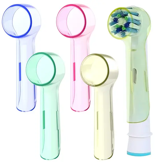 4 Pcs Compatible with Oral B Electric Toothbrush Heads Dustproof Covers, Brush Head Protective Cover Caps for Storage and Travel