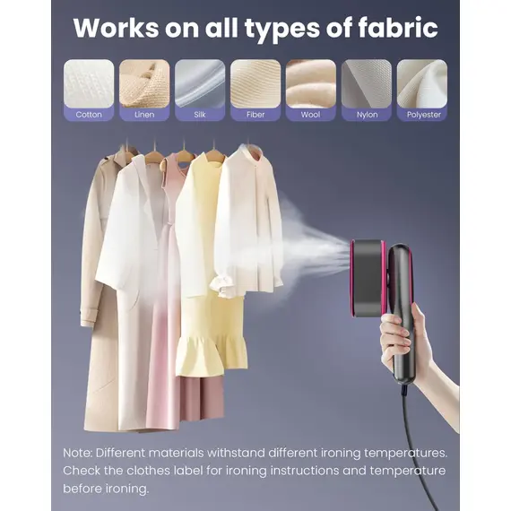 Portable Steamer Iron Steam Hanging Iron Professional Handheld 1200W Household Heating Portable Garment Steamer Clothing Surface