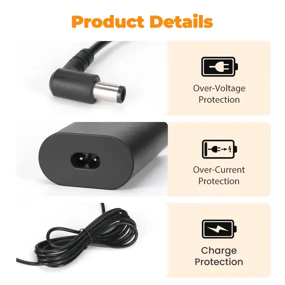 Power Supply Compatible with Dyson Solarcycle Morph Desk Light CD03 CD04 CD05 CD06 Desk Lamp Cable CF04 CF06 Floor Light  Cord