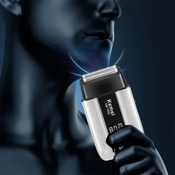KEMEI T402 Professional Foil Shavers for Men IPX7 Waterproof Electric Razor for Men with LED Display  Double Electric Shaver