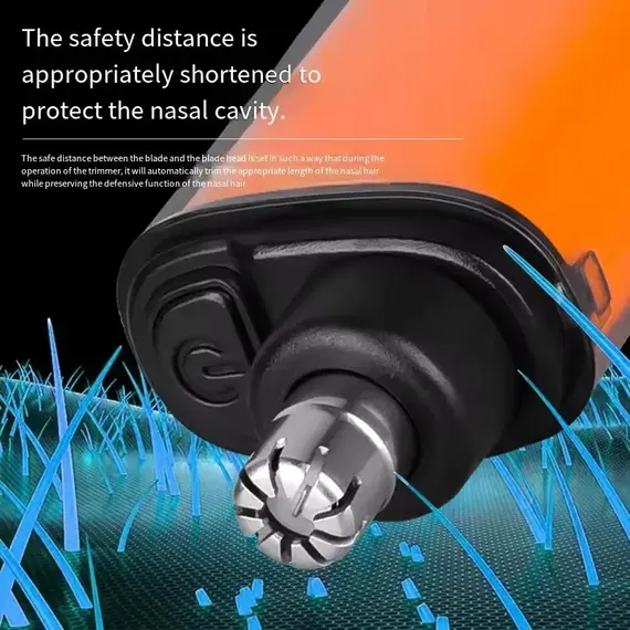 USB Rechargeable Nose & Ear Hair Trimmer for Men, Portable Mini Compact Design with Fast Charge, Electric Grooming Kit