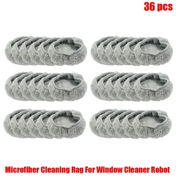 Microfiber Cleaning Rag For Window Cleaner Robot,Reusable 14.5cm Mops For Universal Round Robot Vacuum Cleaner Towel Dust Cloth