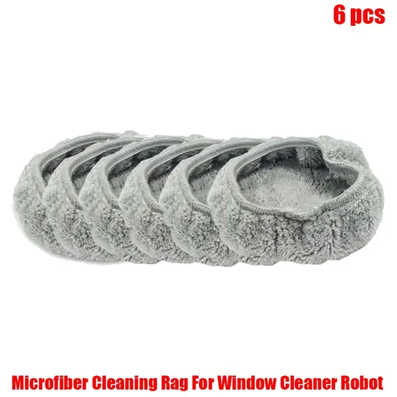Microfiber Cleaning Rag For Window Cleaner Robot,Reusable 14.5cm Mops For Universal Round Robot Vacuum Cleaner Towel Dust Cloth