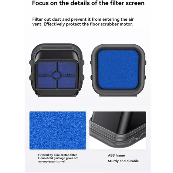 For JONR ED12 Pro Robot Vacuum Cleaner Accessories Main Roller Brush Filter Sponge Replacement Parts