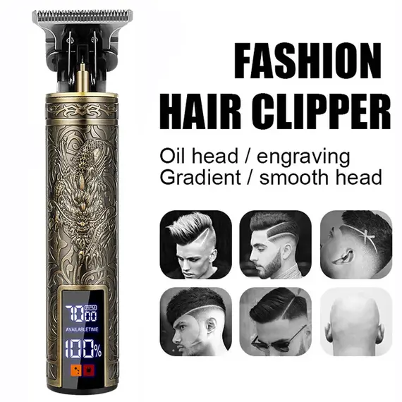 2026 T9 Professional Hair Clipper/Accessories | USB Fast Charging | Beard/Body/Hair Trimmer | Precision Electric Shaver for Men