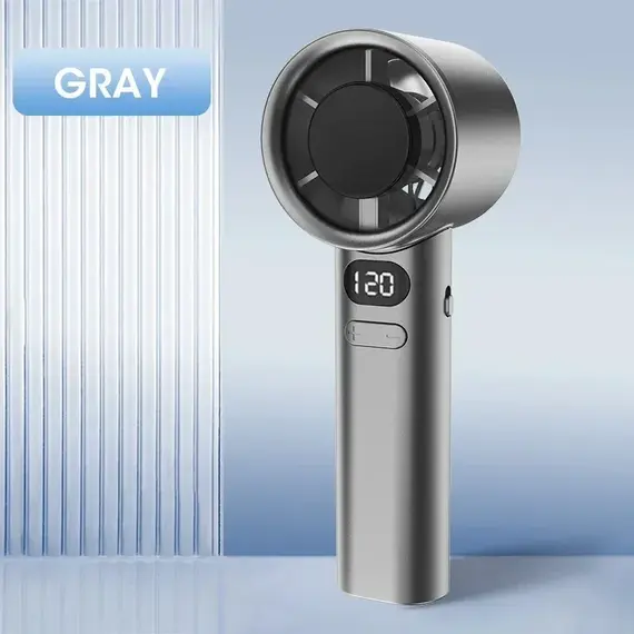 Mini Handheld Fan Portable Personal Highspeed Fans With Power Display USB Rechargeable 120 Wind Speeds Mini Handheld Fan