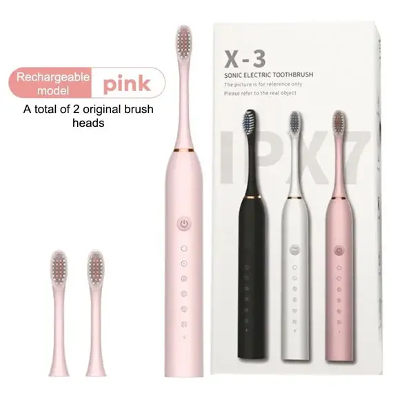 HOT Electric Ultrasonic Toothbrush Six Speed Mode Home Soft Hair USB Charging Waterproof Adult Tooth Cleaner