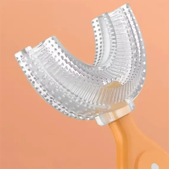 Kids Brush 360 Degree U-shaped Children's Toothbrush Health Soft Silicone Teeth Oral Care Cleaning Waterproof Teeth Whitening